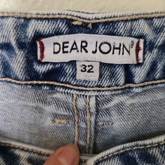 Dear John Light Wash Straight Leg Jeans Size 32 - Picture 4 of 6